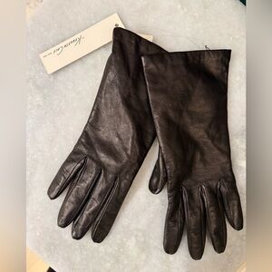 NWT Kenneth Cole Black Leather Gloves